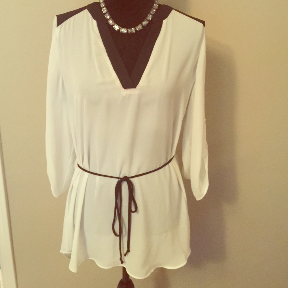 Large Black and White Tunic